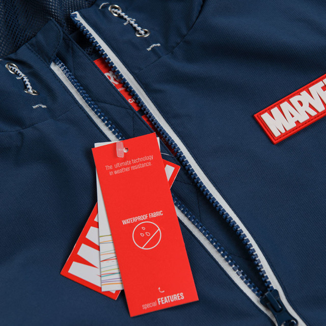 Яке MARVEL COMICS, цвят: Морско син