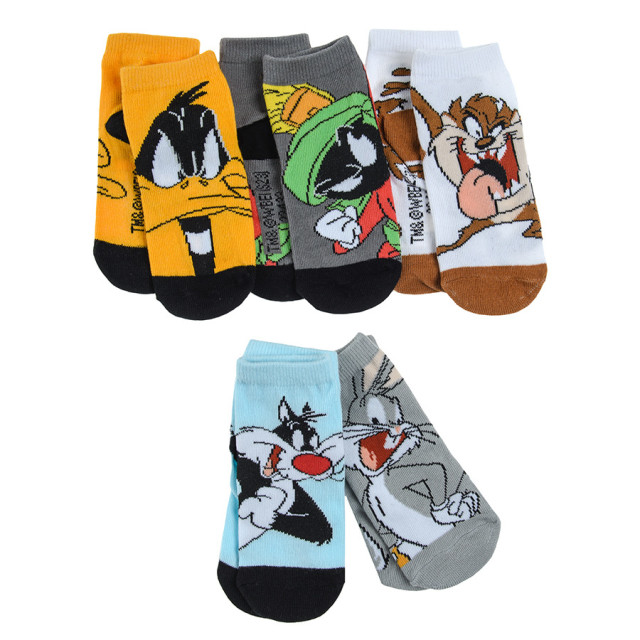 Чорапи 5бр. LOONEY TUNES, цвят: Микс