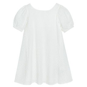 Рокля с къс ръкав, цвят: Бял