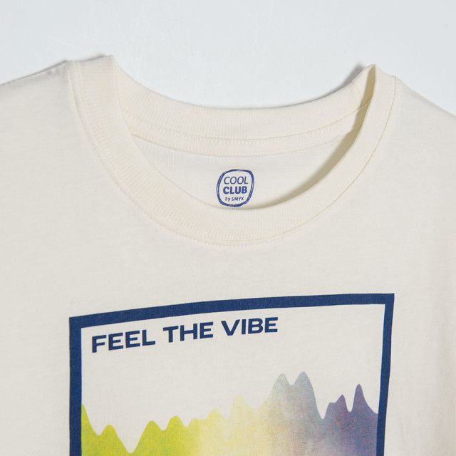 Тениска с къс ръкав, цвят: Бял