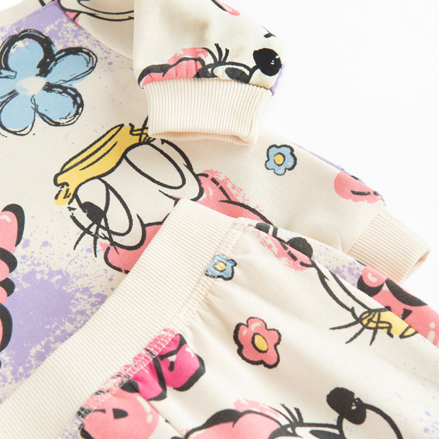 Спортен комплект 2бр. MINNIE & FRIENDS, цвят: Кремав