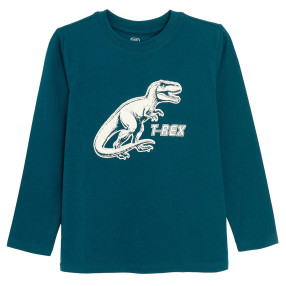 Тениска с дълъг ръкав, цвят: Син