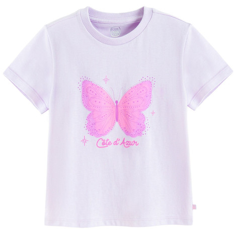 Тениска с къс ръкав, цвят: Виолетов