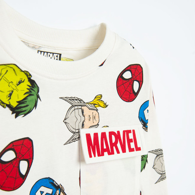 Тениска с дълъг ръкав 2бр. MARVEL COMICS, цвят: Микс