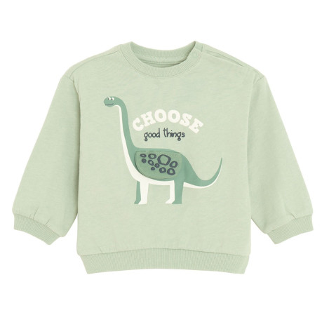 Блуза с дълъг ръкав, цвят: Зелен