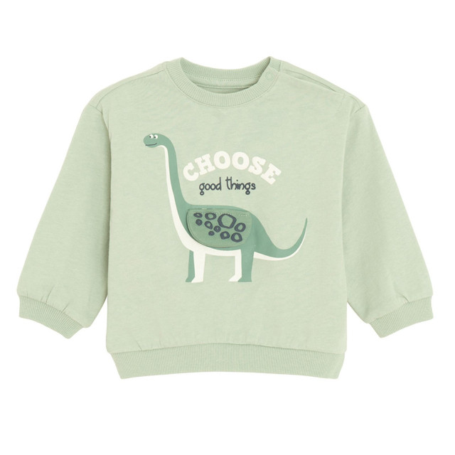 Блуза с дълъг ръкав, цвят: Зелен