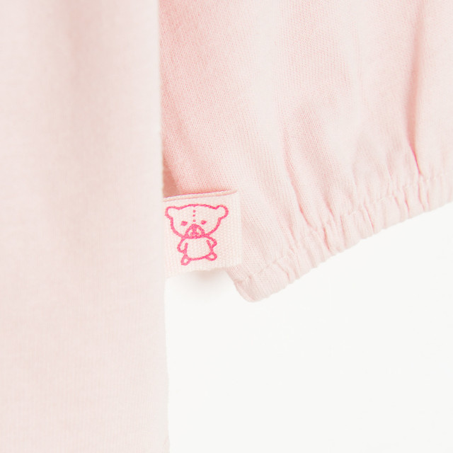 Блуза с дълъг ръкав, цвят: Светло розов