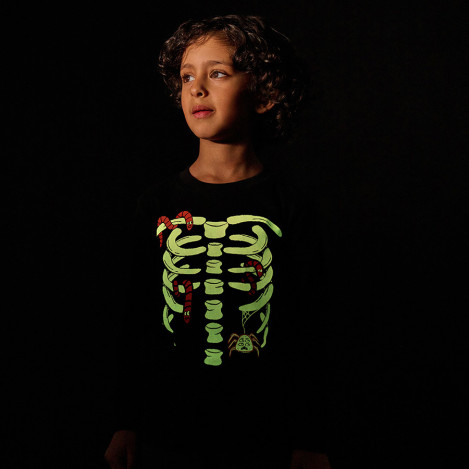 Блуза с дълъг ръкав, цвят: Черен