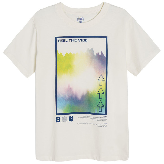 Тениска с къс ръкав, цвят: Бял