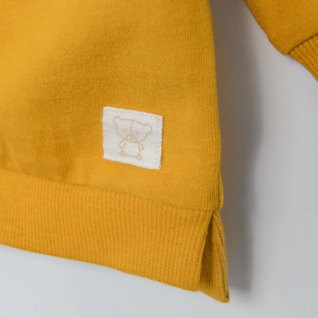 Блуза с дълъг ръкав, цвят: Жълт