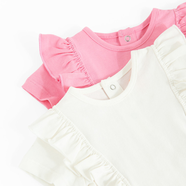 Боди с къс ръкав 2бр., цвят: Микс