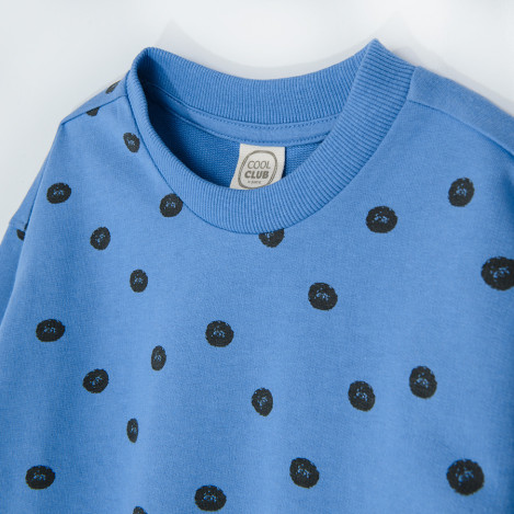 Блуза с дълъг ръкав, цвят: Син