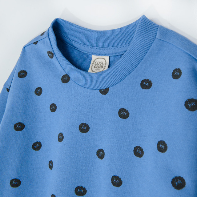 Блуза с дълъг ръкав, цвят: Син