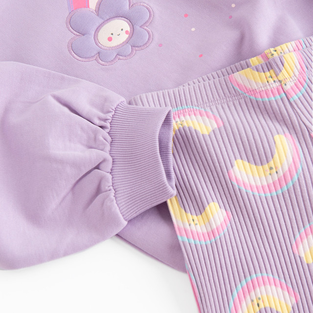 Комплект, цвят: Виолетов