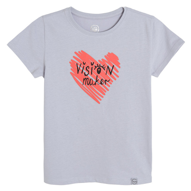 Тениска с къс ръкав, цвят: Светло сив