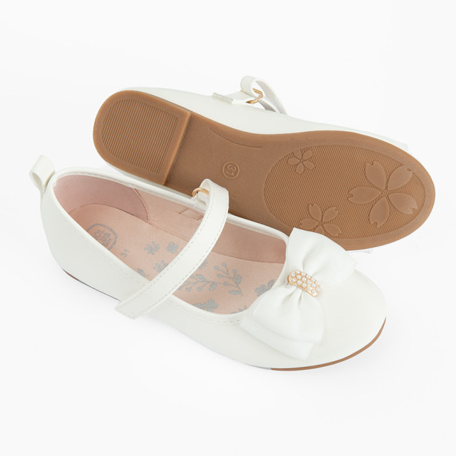Балеринки, цвят: Бял