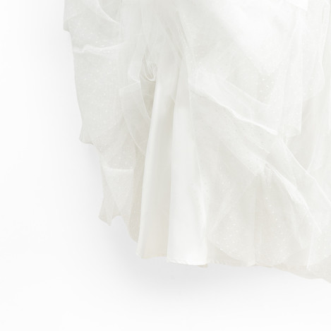 Рокля без ръкав, цвят: Бял