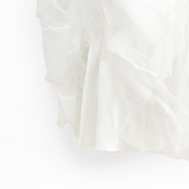 Рокля без ръкав, цвят: Бял