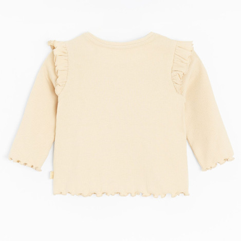 Блуза с дълъг ръкав, цвят: Бежов