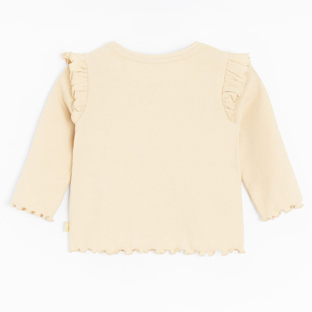 Блуза с дълъг ръкав, цвят: Бежов