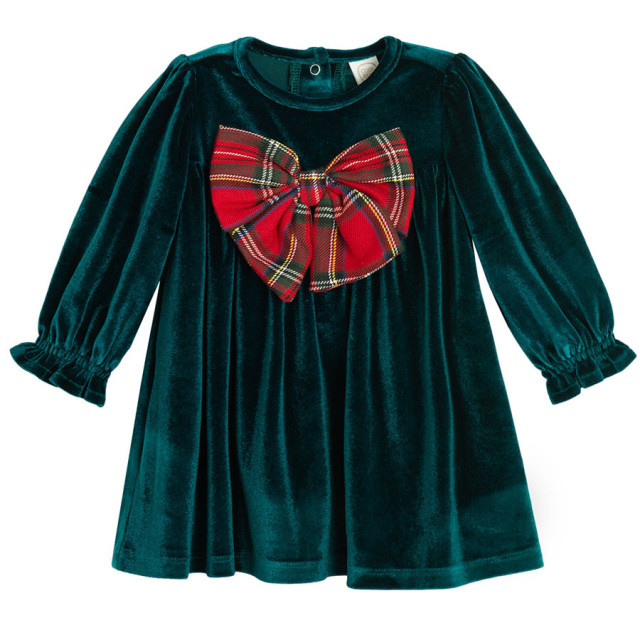 Рокля с дълъг ръкав, цвят: Зелен