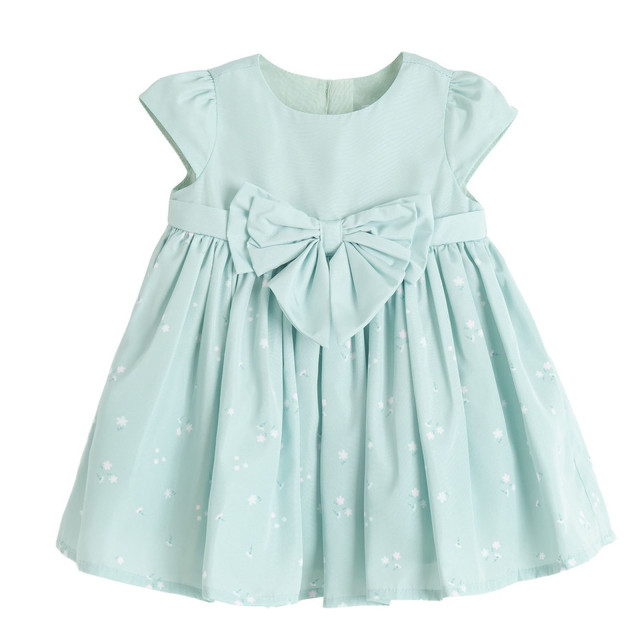 Рокля с къс ръкав, цвят: Зелен