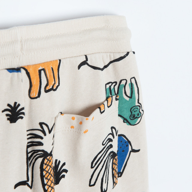 Спортен панталон, цвят: Светло бежово