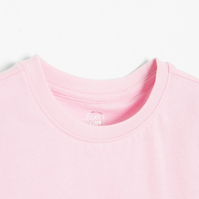 Тениска с къс ръкав, цвят: Розов