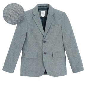 Яке, цвят: Моско син меланж