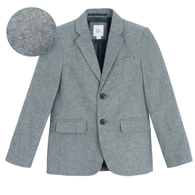 Яке, цвят: Моско син меланж