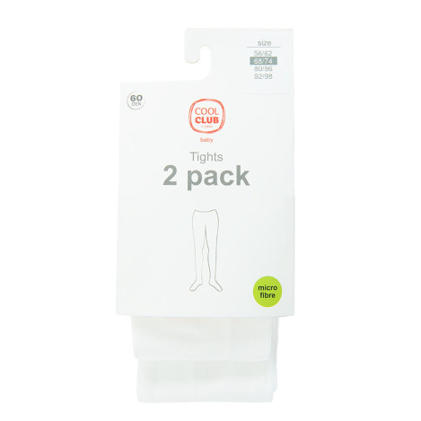 Чорапогащи 2бр., цвят: Бял