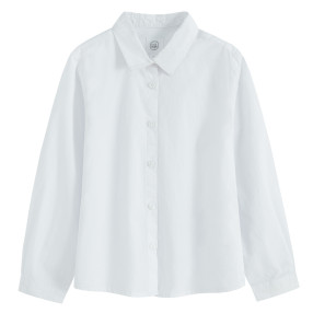 Риза с дълъг ръкав, цвят: Бял