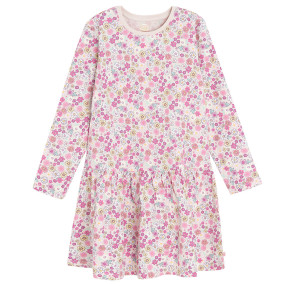 Рокля с дълъг ръкав, цвят: Бежов