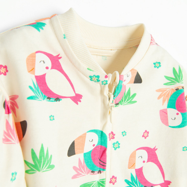 Блуза с дълъг ръкав, цвят: Светло бежово