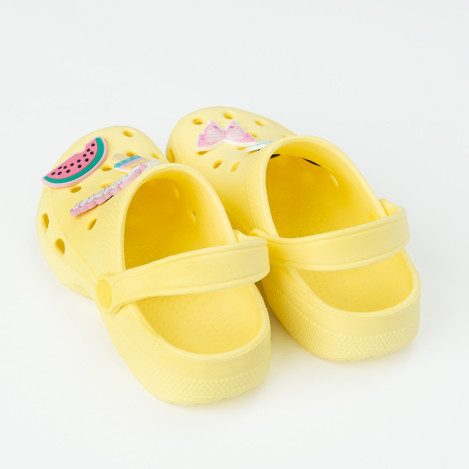 Плажни чехли, цвят: Охра