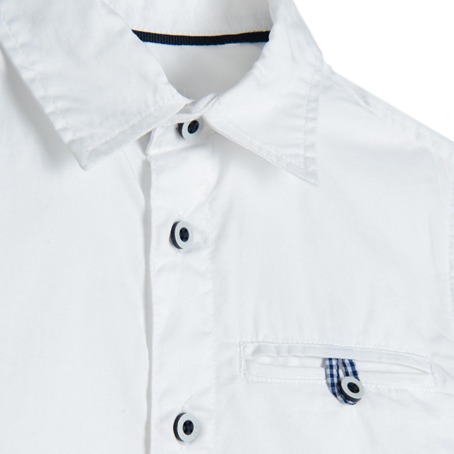 Риза с дълъг ръкав, цвят: Бял