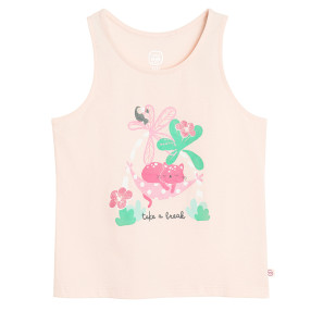 Тениска без ръкав, цвят: Розов