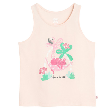 Тениска без ръкав, цвят: Розов