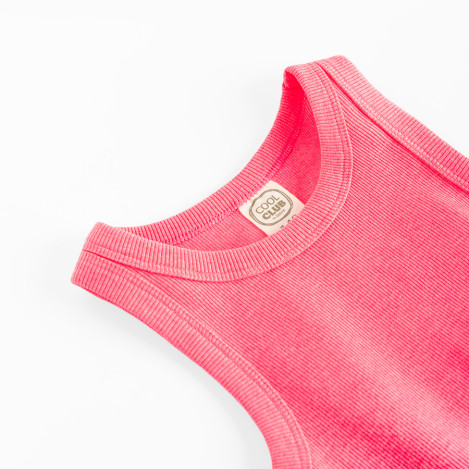 Рокля без ръкав, цвят: Розов