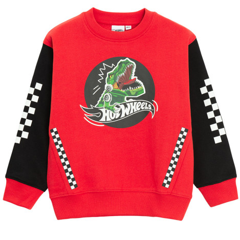 Блуза с дълъг ръкав HOT WHEELS, цвят: Червен