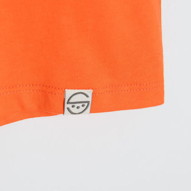 Тениска с къс ръкав, цвят: Оранжев