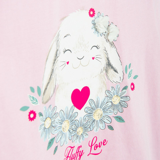 Тениска с дълъг ръкав, цвят: Розов