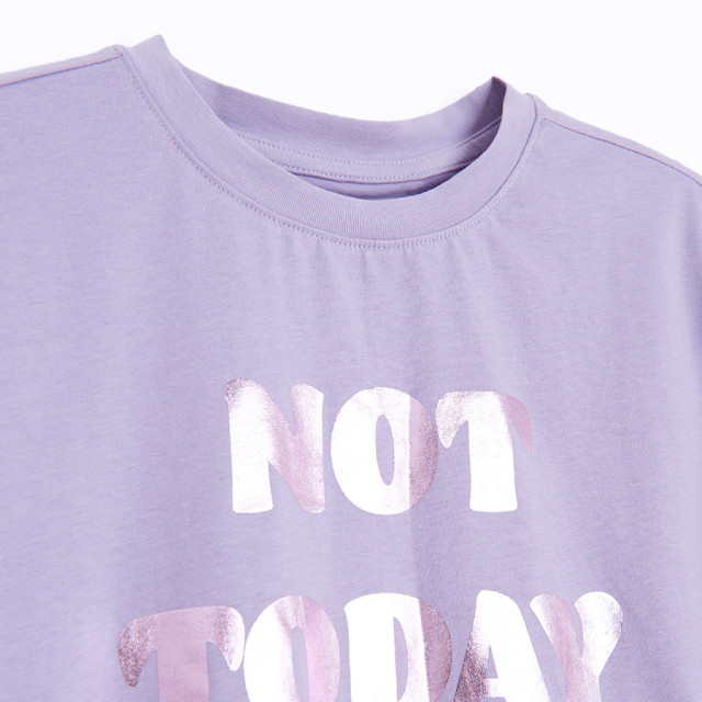 Тениска с къс ръкав, цвят: Виолетов