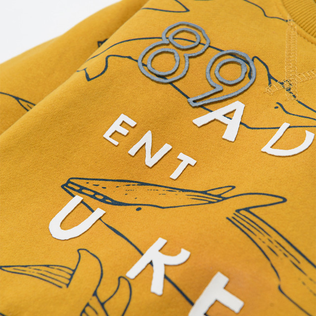 Блуза с дълъг ръкав, цвят: Жълт