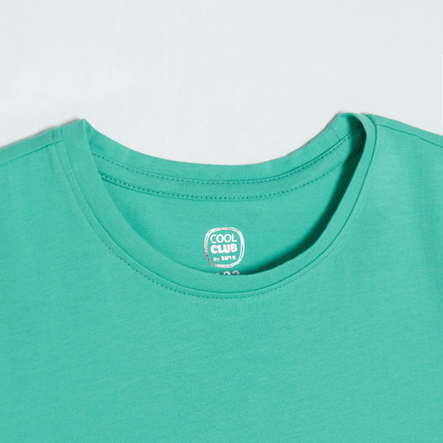 Рокля с къс ръкав, цвят: Ментов