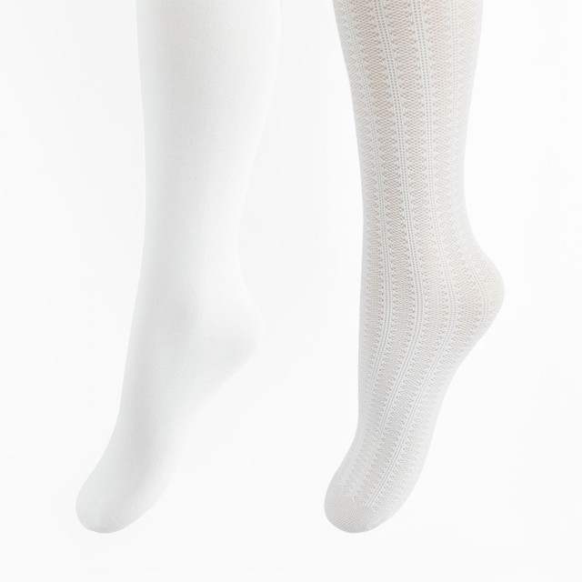 Чорапогащи 2бр., цвят: Бял