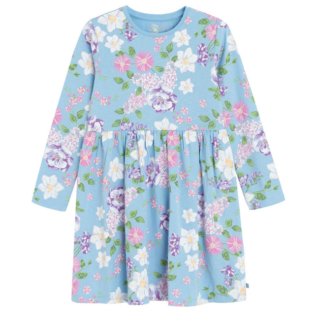 Рокля с дълъг ръкав, цвят: Син