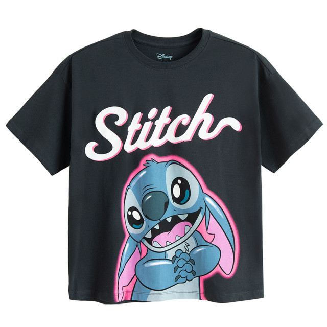 Тениска с къс ръкав LILO&STITCH, цвят: Сив