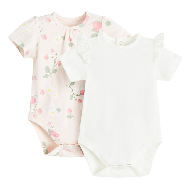 Боди с къс ръкав 2бр., цвят: Микс