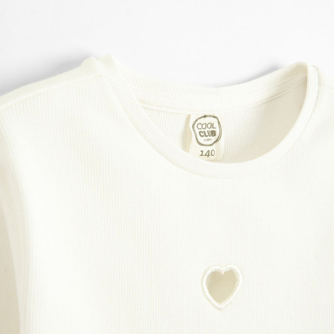 Тениска с дълъг ръкав, цвят: Бял